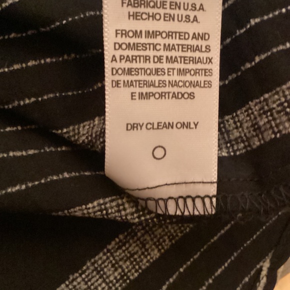 Eva Franco black and cream stripe skirt Anthropologie midi length full NWT - Picture 9 of 9